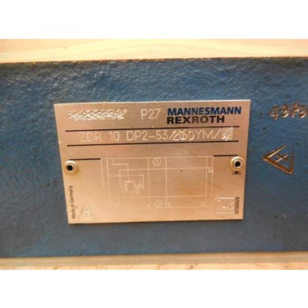Mannesmann Rexroth Hydraulic Valve ZDR 10 DP2-53/210YM ZDR10DP253210YM New #2 image