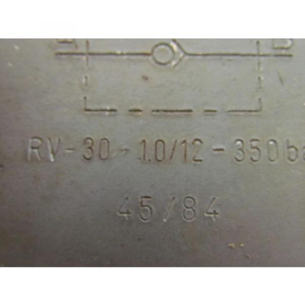 Rexroth Hycon 45/84 Carbon Steel 1-1/2&#034; Check Valve Hydraulic 1-7/8x12 Thread #4 image