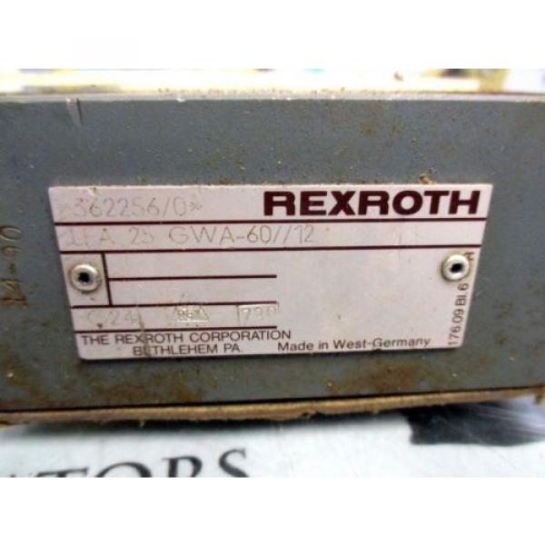 REXROTH LFA 25 GWA-60/12 HYDRAULIC VALVE MANIFOLD #2 image