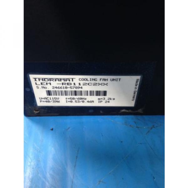 REXROTH INDRAMAT MKD112B-058-KG0-AN MOTOR &amp; LEM-RB112C2XX COOLING FAN USED (2F) #8 image