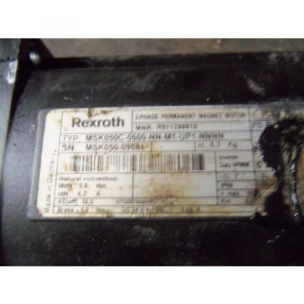 REXROTH MSK050C-0600-NN-M1-UP1-NNNN PERMANENT MAGENT MOTOR *USED* #5 image