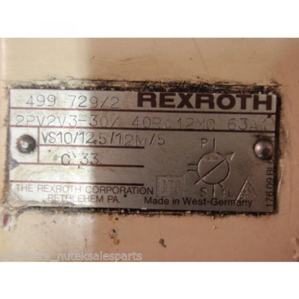 Rexroth Hydraulic Variable Vane Pump &amp; Motor 2PV2V3-30/40RA12MC63A1_CM3615T 5HP #4 image