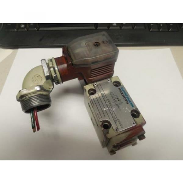 REXROTH SOLENOID VALVE 4WE6D51/AW110N9Z55L w/ WU35-4-A 304 #3 image