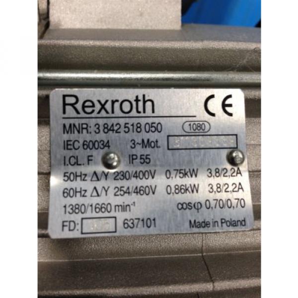 REXROTH 3 842 518 050 AC MOTOR NEW NO BOX (I2) #2 image