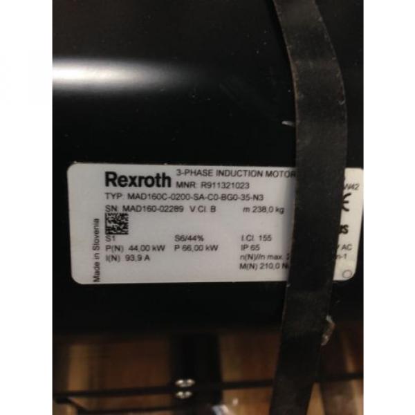 NEW REXROTH MAD160C-0200-SA-C0-BG0-35-N3 3 PHASE INDUCTION MOTOR R911321023 (16H #2 image