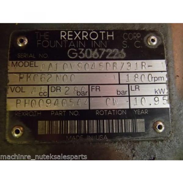 Rexroth Pump AA10VS045DR/31R-PKC62N00 _ AA10VS045DR31RPKC62N00 #5 image