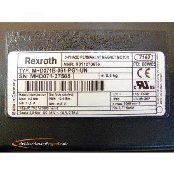 Rexroth Indramat MHD071B-061-PG1-UN Permanent Magnet Motor   &gt; ungebraucht! &lt; #4 image