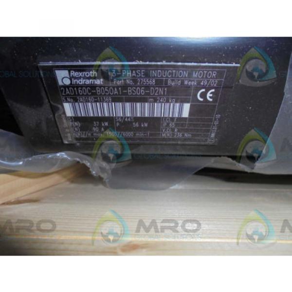REXROTH INDRAMAT 2AD160C-B050A1-BS06-D2N1 SERVO MOTOR SPINDLE *NEW IN BOX* #1 image