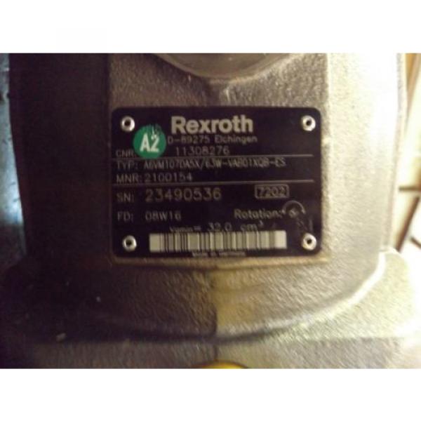 REXROTH AXIAL HYDRAULIC PUMP A6VM107DA5X MADE IN GERMANY COUNTER CLOCKWISE NEW #3 image
