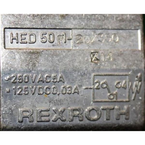 Rexroth HED 50 P1-20/350 | Hydraulic Valve Hydro Electric Pressure Switch #4 image