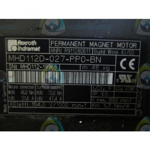 REXROTH INDRAMAT MHD112D-027-PP0-BN PERMANENT MAGNET MOTOR *NEW IN BOX* #8 image