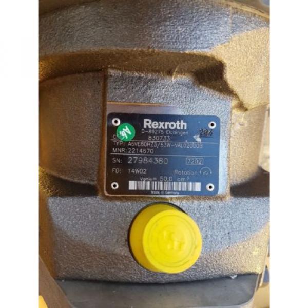 New Rexroth Hydraulic Drive Piston Motor A6VE80HZ3/63W-VAL02000B Made in Germany #2 image