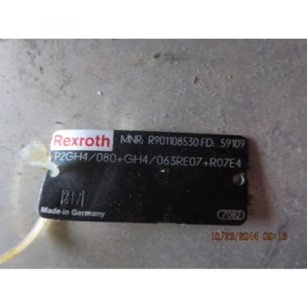 Rexroth Hydraulic Gear Pump P2GH4/080+GH4/063RE07+R07E4  Double Pump R901108530 #2 image