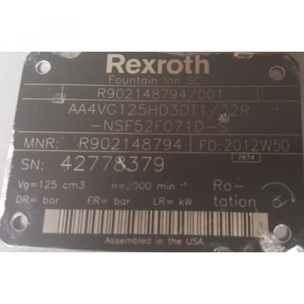 AA4VG125HD3DT1/32R-NSF52F071D-S Bosch Rexroth Pump #5 image