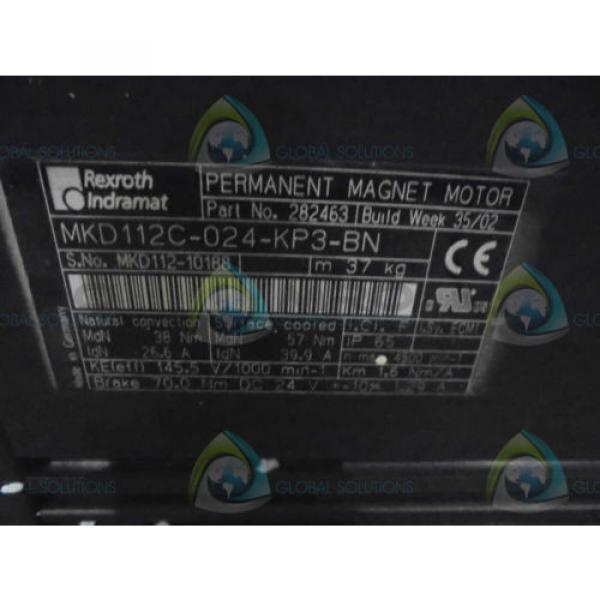 REXROTH INDRAMAT MKD112C-024-KP3-BN MAGNET MOTOR *NEW IN BOX* #2 image