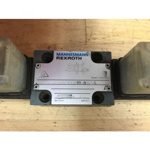 MANNESMANN REXROTH HYDRAULIC DIRECTIONAL VALVE 4WE6D531OFAW110-60N74L  *NEW #2 image