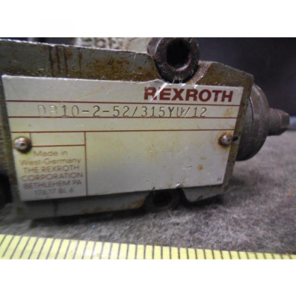 NEW REXROTH RELIEF VALVE DB10-2-52/315YU/12 #2 image