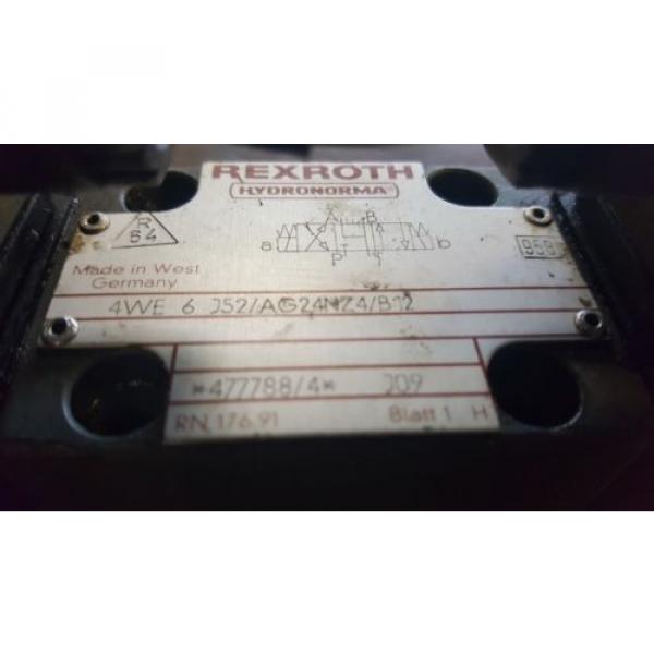 Rexroth Directional Control Valve, 4WE 6 J52/AG24NZ4/B12, Used, Warranty #2 image