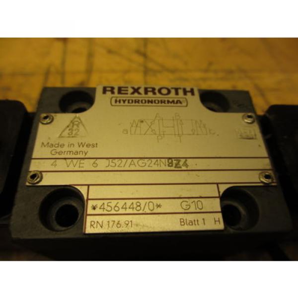 Rexroth Hydronorma 4WE 6 J52/AG24N9Z4 Hydraulic Directional Valve #3 image