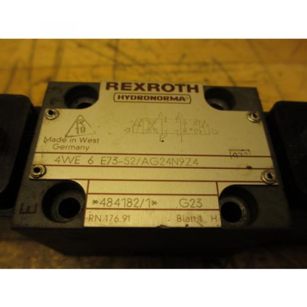 Rexroth Hydronorma 4WE 6 E73-52/AG24N9Z4 Hydraulic Directional Valve #2 image