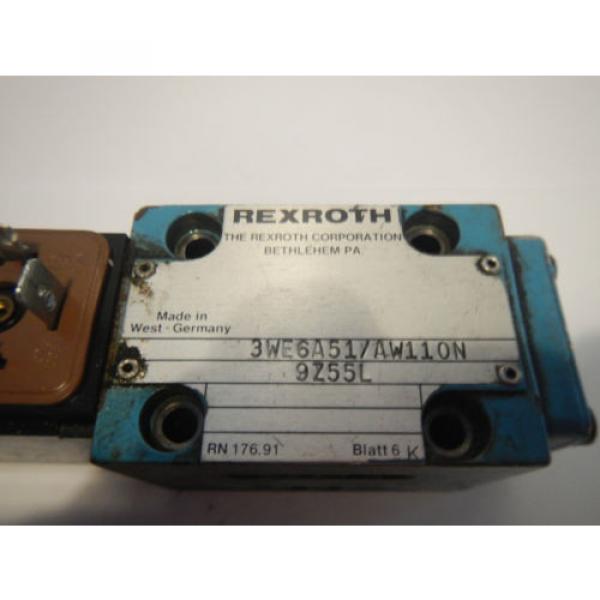 Rexroth 3WE6A51/AW110N Hydraulic Directional Valve #2 image