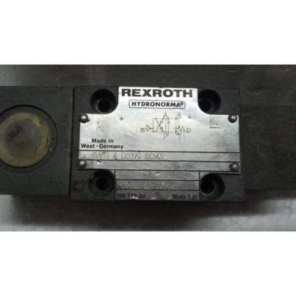 4WH6D52 REXROTH HYDRONORMA 4WH6D52/GS065 NEW UNUSED OLD STOCK #2 image