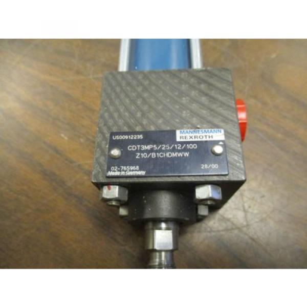 Mannesmann Rexroth Hydraulic Cylinder CDT3MP5/25/12/100 Used #4 image