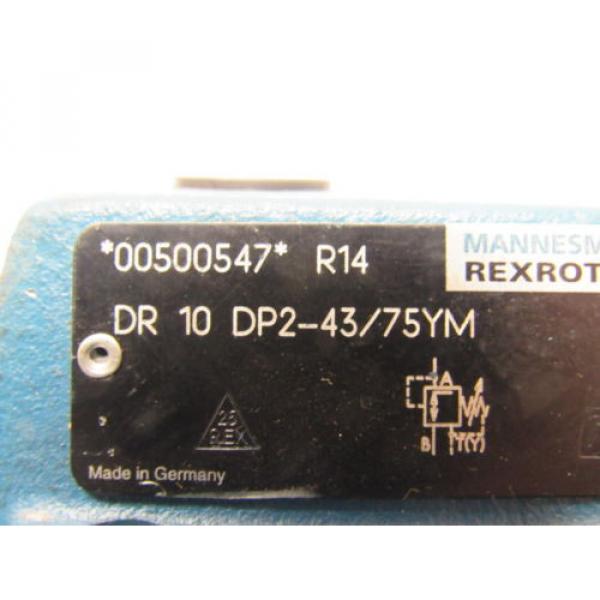 Rexroth DR-10-DP2-43/75YM Pressure Reducing Valve  1090 PSI (75 bar) #8 image