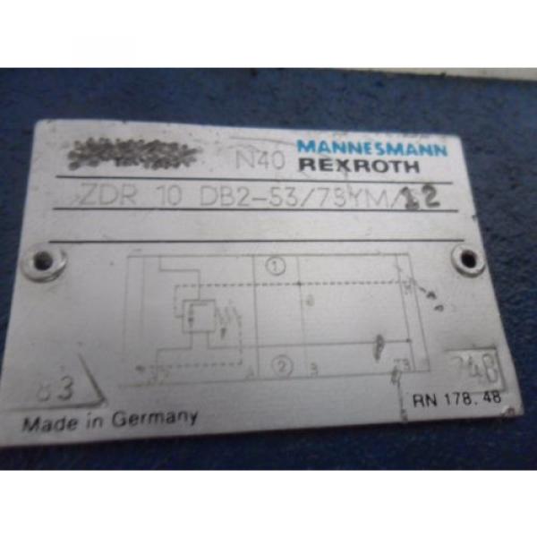 New Rexroth ZDR10DB2-53/75YM/12 Pressure Reducing Valve Size 6 #2 image