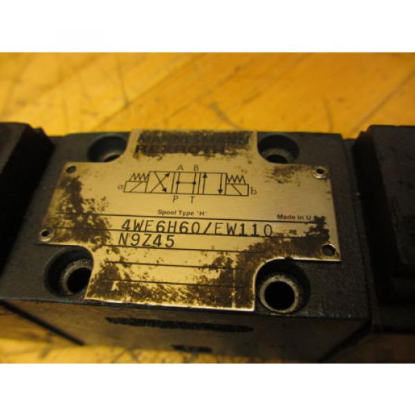 Mannesmann Rexroth 4WE6H60/EW110N9Z45 Hydraulic Directional Valve WZ45-4-L Coil #3 image