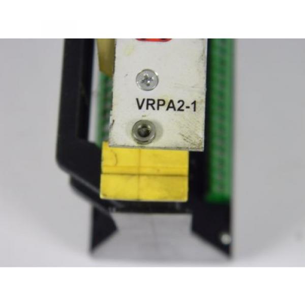 BOSCH REXROTH VT-VRPA2-2-1X/V0/T5 HYDRAULIC AMPLIFIER CARD VRPA2-1 WITH HOLDER #2 image