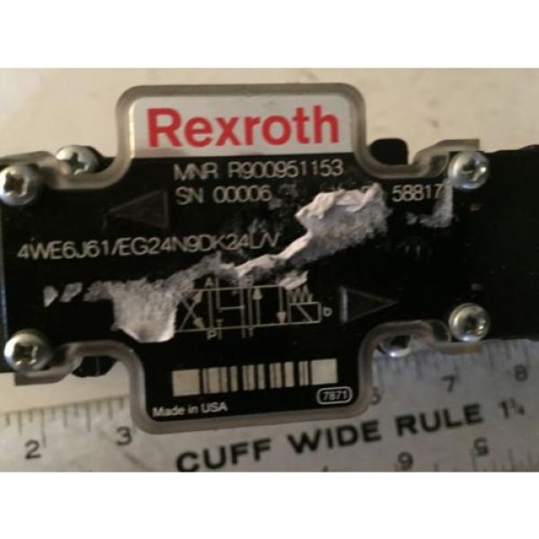NEW REXROTH MNR R900951153,4WE6J61/EG24N9DK24L/V,24VDC HYDRAULIC VALVE, BOXCI #2 image