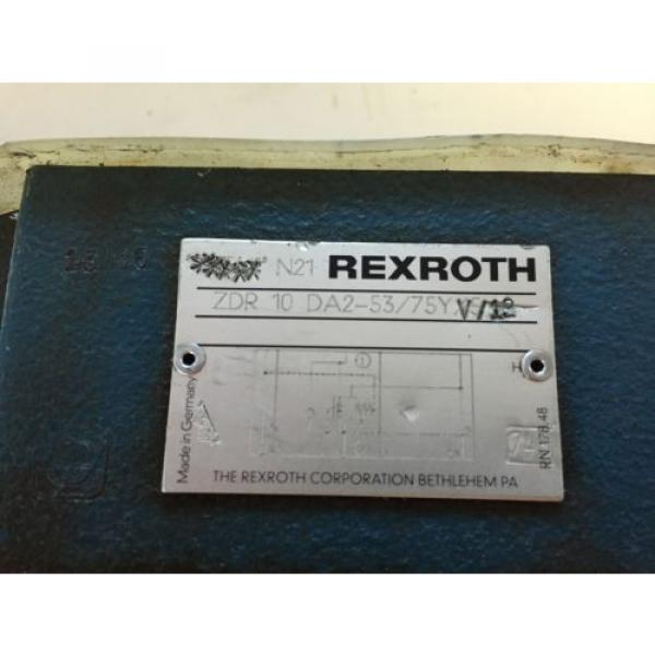 NEW OLD REXROTH ZDR 10 DA2-53/75Y V/12 HYDRAULIC PRESSURE REDUCING VALVE,BOXZA #2 image