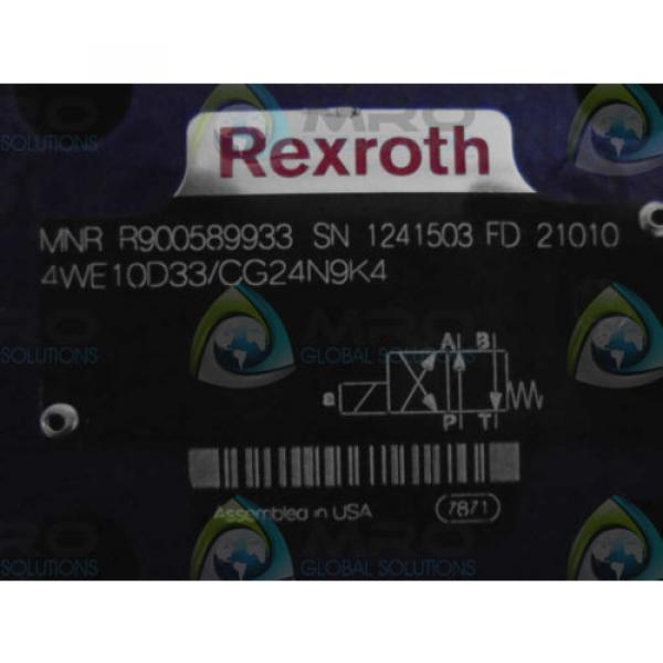REXROTH 4WE10D33/CG24N9K4 CONTROL VALVE DIRECTIONAL HYDRAULIC *NEW NO BOX* #1 image