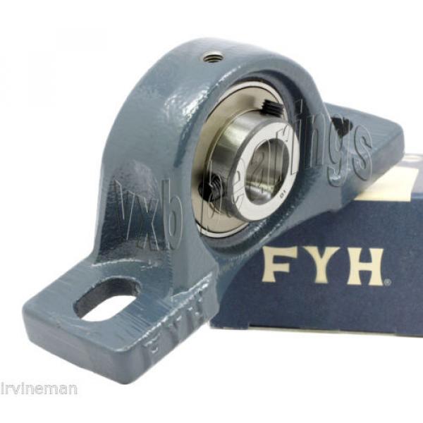 FYH FC74108400/YA3 Four row cylindrical roller bearings NAP207-22 1 3/8&#034; Pillow Block/eccentric locking #4 image