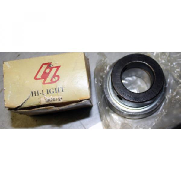 HLU NNU3022 Double row cylindrical roller bearings SA207-21 Spherical Insert Bearing 1 5/16&#034; + Eccentric Locking Collar A207-21 #1 image