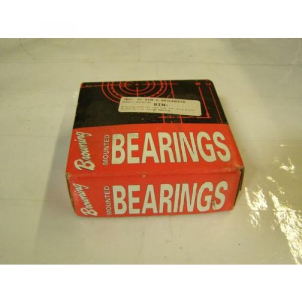 Browning 7264BM Single row angular contact ball bearings 66264 DT/DB/DF VF4E-112 Cast Iron 3/4&#034; Bore 4 Bolt Eccentric Lock Flange Bearing #1 image