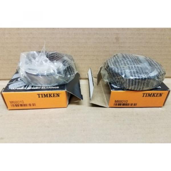 SET OF 2  M88010 Tapered Roller Bearing CUP RACE M 88010 #1 image