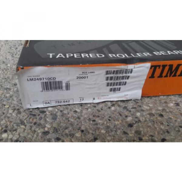  732-542 OA TAPERED ROLLER BEARING LM249710CD #2 image