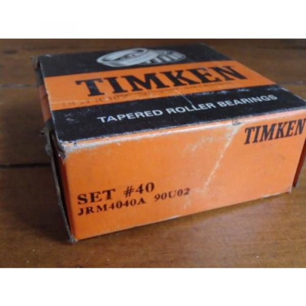  Tapered Roller Bearings  w/ Box SET# 40  JRM40-40A 90U02 USA #2 image