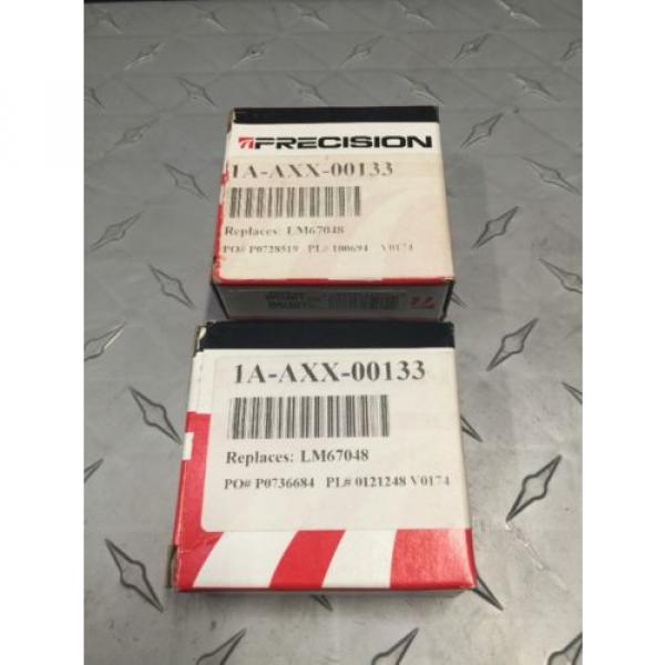 2 Sets of Precision LM67048 Tapered Roller Bearing Set (Cup &amp; Cone) #3 image
