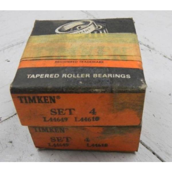 Lot of 2 Boxes of Timkin Tapered Roller Bearing Sets L44649 L44610 Set 4 #1 image