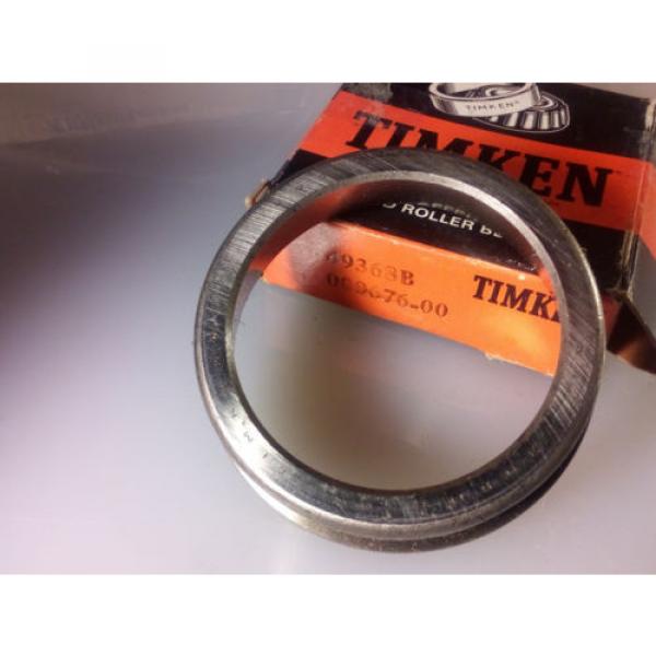  49368B Tapered Roller Bearing Single Cup with Flange 3 11/16&#034; OD x 1&#034; W #1 image