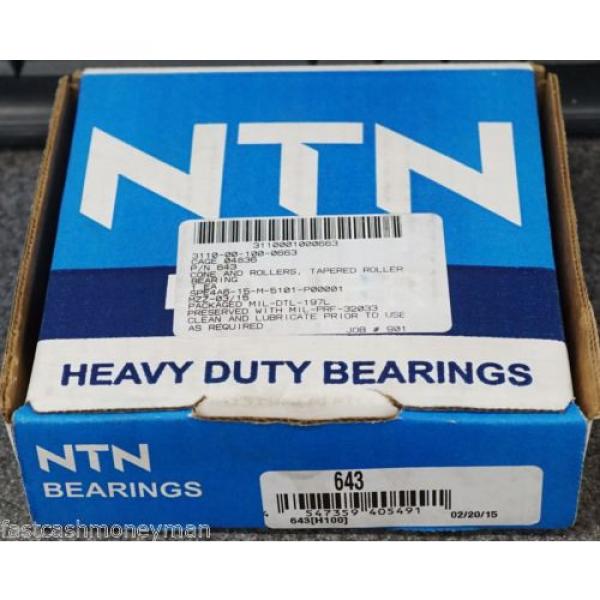 NEW  643 TAPERED ROLLER BEARING 62AX172 FF-B-187/01 115206 705167 7060 3122 #1 image