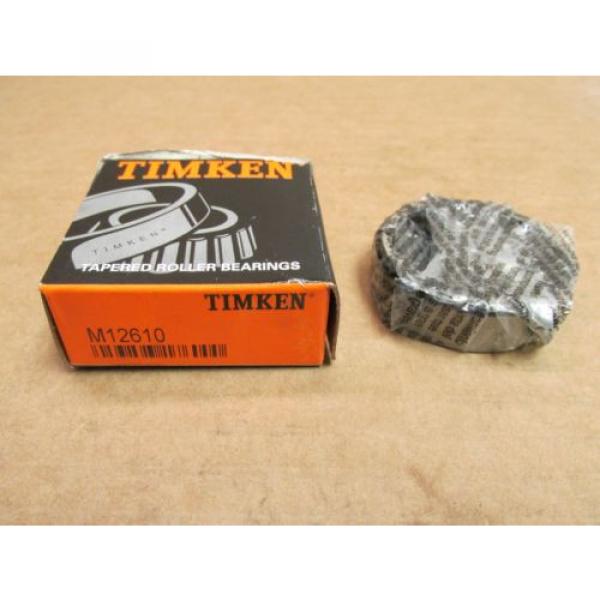 NIB  M12610 TAPERED ROLLER BEARING CUP / RACE M 12610 MADE IN USA #1 image