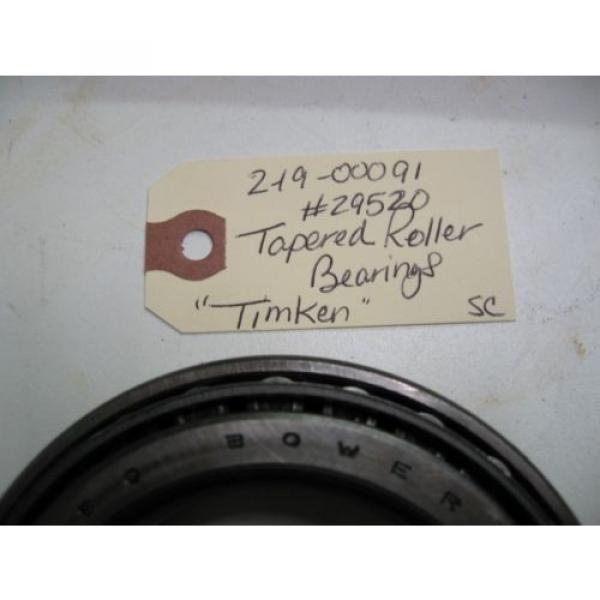  29590 &amp; 29520 Tapered  Cone Roller Bearing W/Race Cup (1) Set 2 pcs (091) #5 image