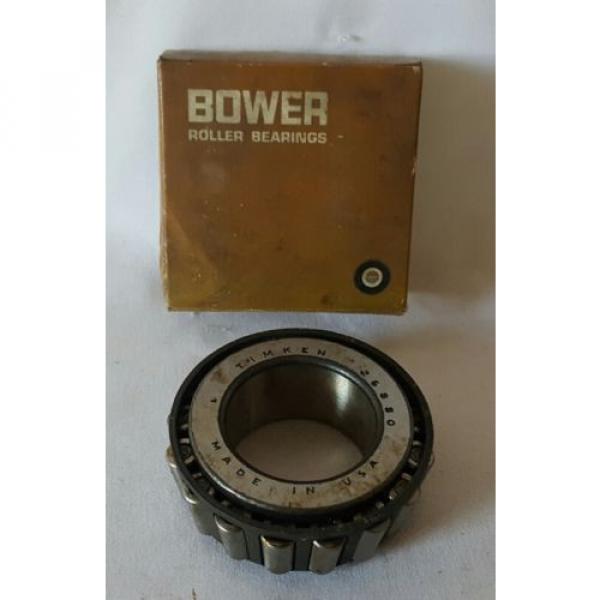  BOWER # 26880 TAPER ROLLER BEARING MADE IN USA NEW OLD STOCK NOS #2 image
