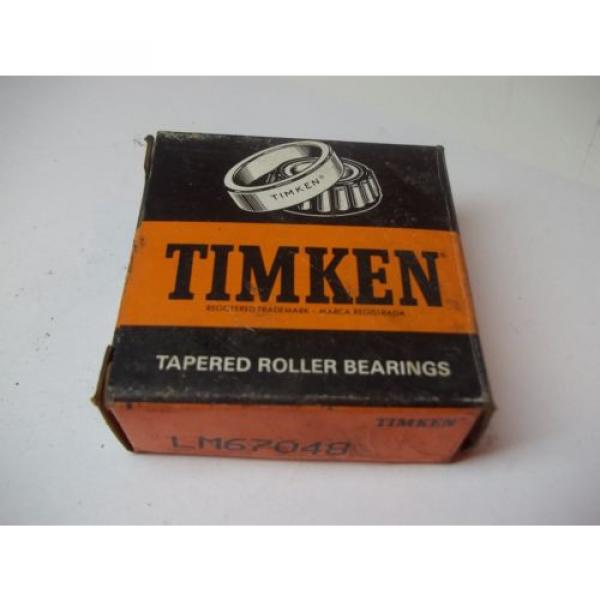 NIB  TAPERED ROLLER BEARINGS MODEL # LM67048 NEW OLD STOCK #1 image