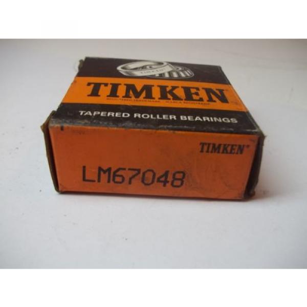 NIB  TAPERED ROLLER BEARINGS MODEL # LM67048 NEW OLD STOCK #2 image