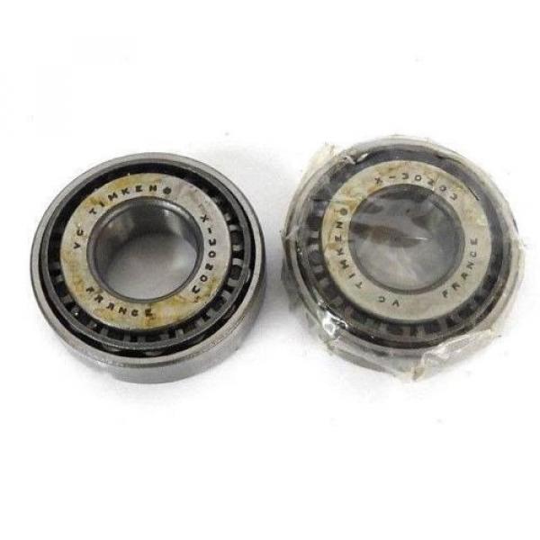 LOT OF 2 NEW  X-30203 TAPERED ROLLER BEARINGS #3 image